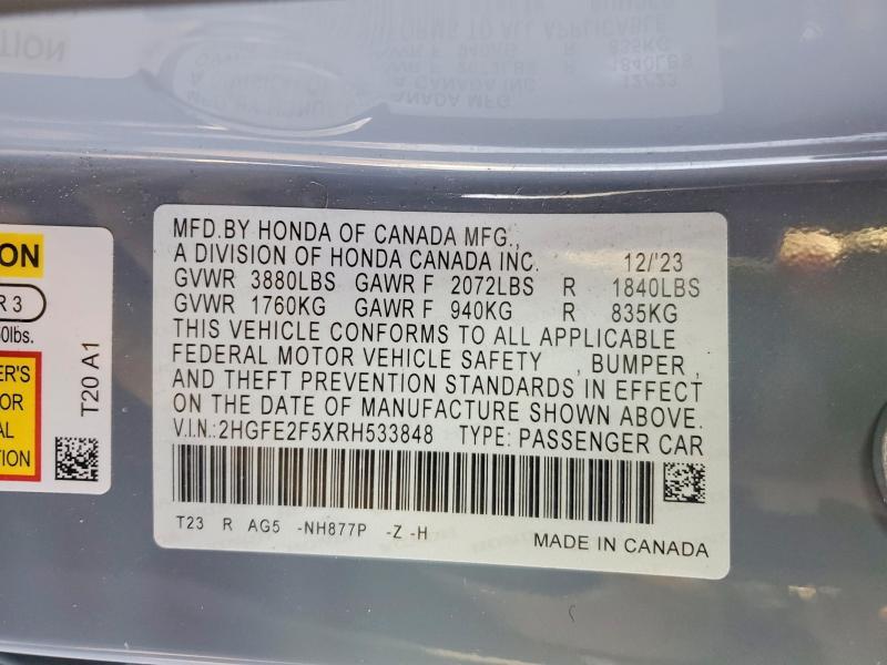 2024 Honda Civic Sport