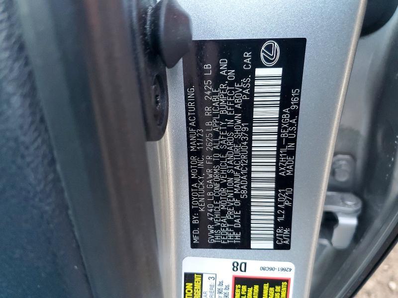 2024 Lexus Es 300h Base