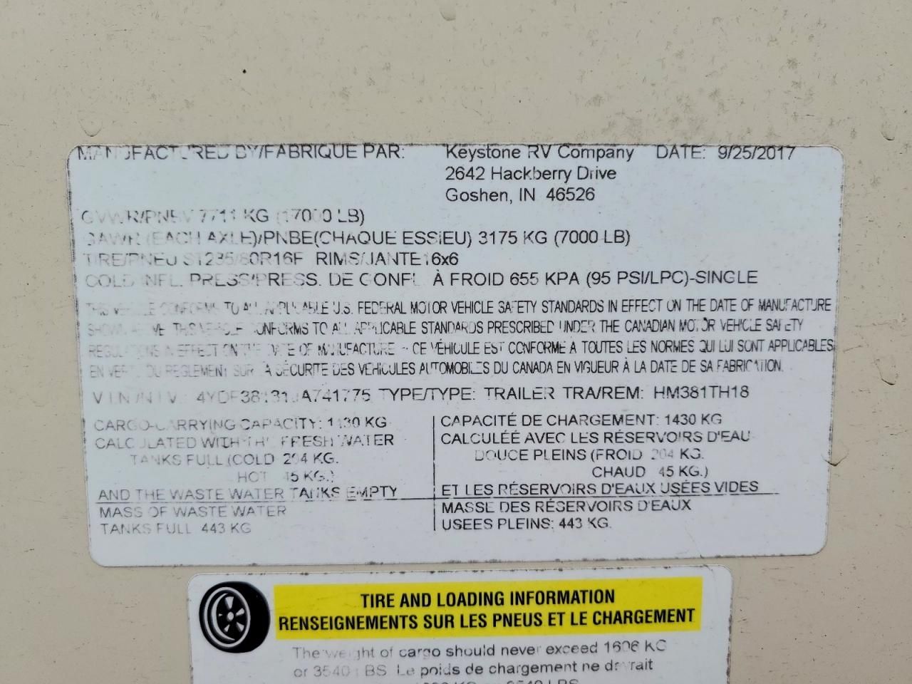 2018 Keystone Montana Fifth Wheel