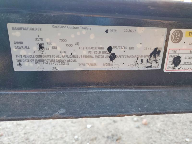2023 Rockwood Land 7714TU Utility Trailer