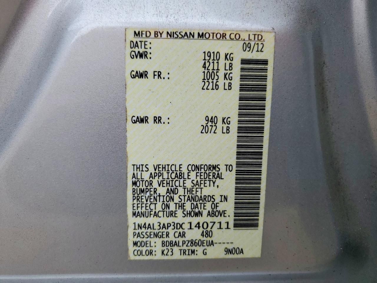 2013 Nissan Altima 2.5