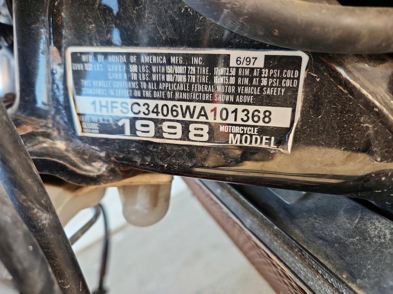 1998 Honda GL1500 C