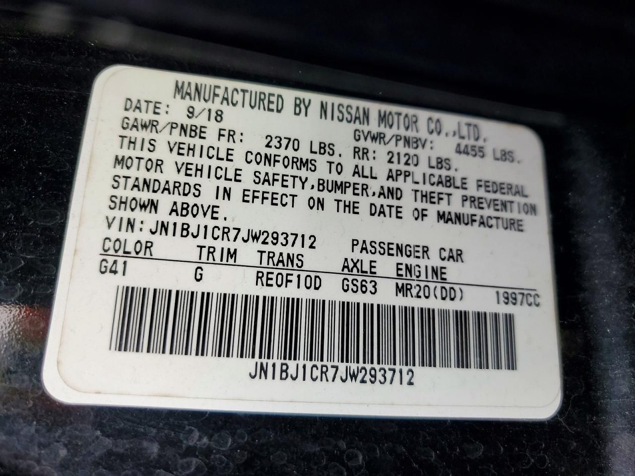 2018 Nissan Rogue Sport s