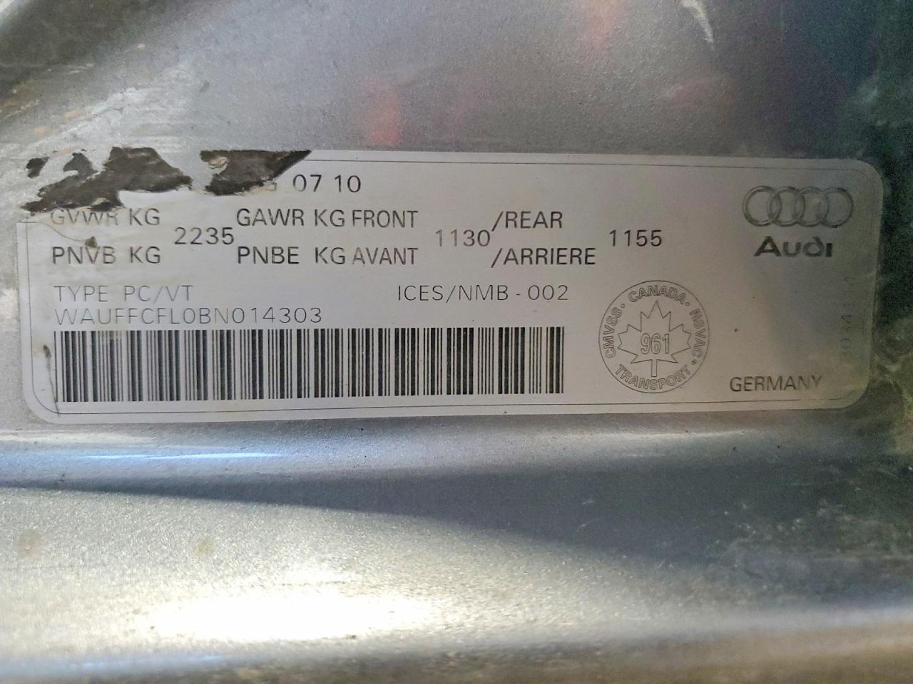 2011 Audi A4 Premium Plus