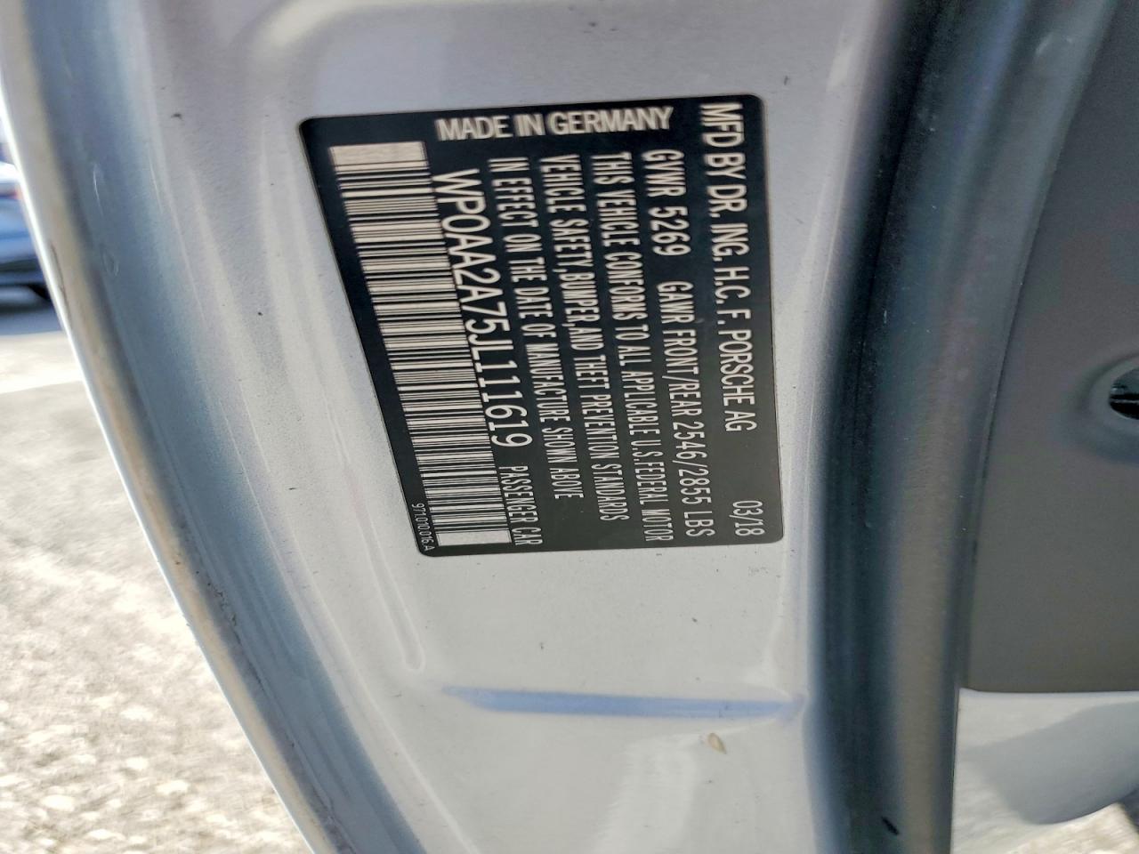 2018 Porsche Panamera 4