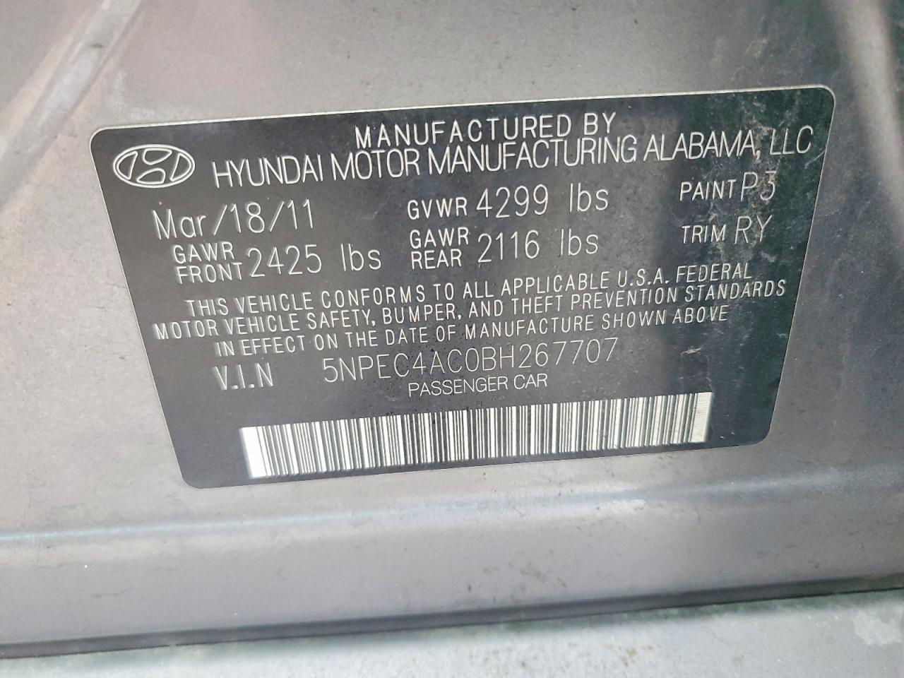 2011 Hyundai Sonata se