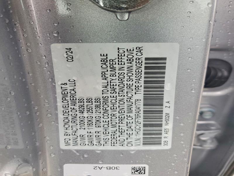 2024 Honda Accord Hybrid Sport-l