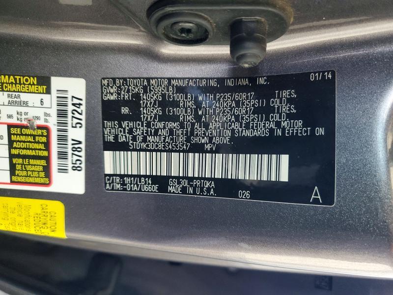 2014 Toyota Sienna xle
