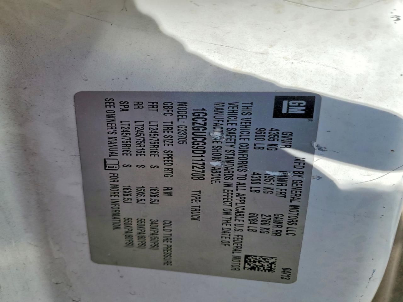 2013 Chevrolet Express G3500