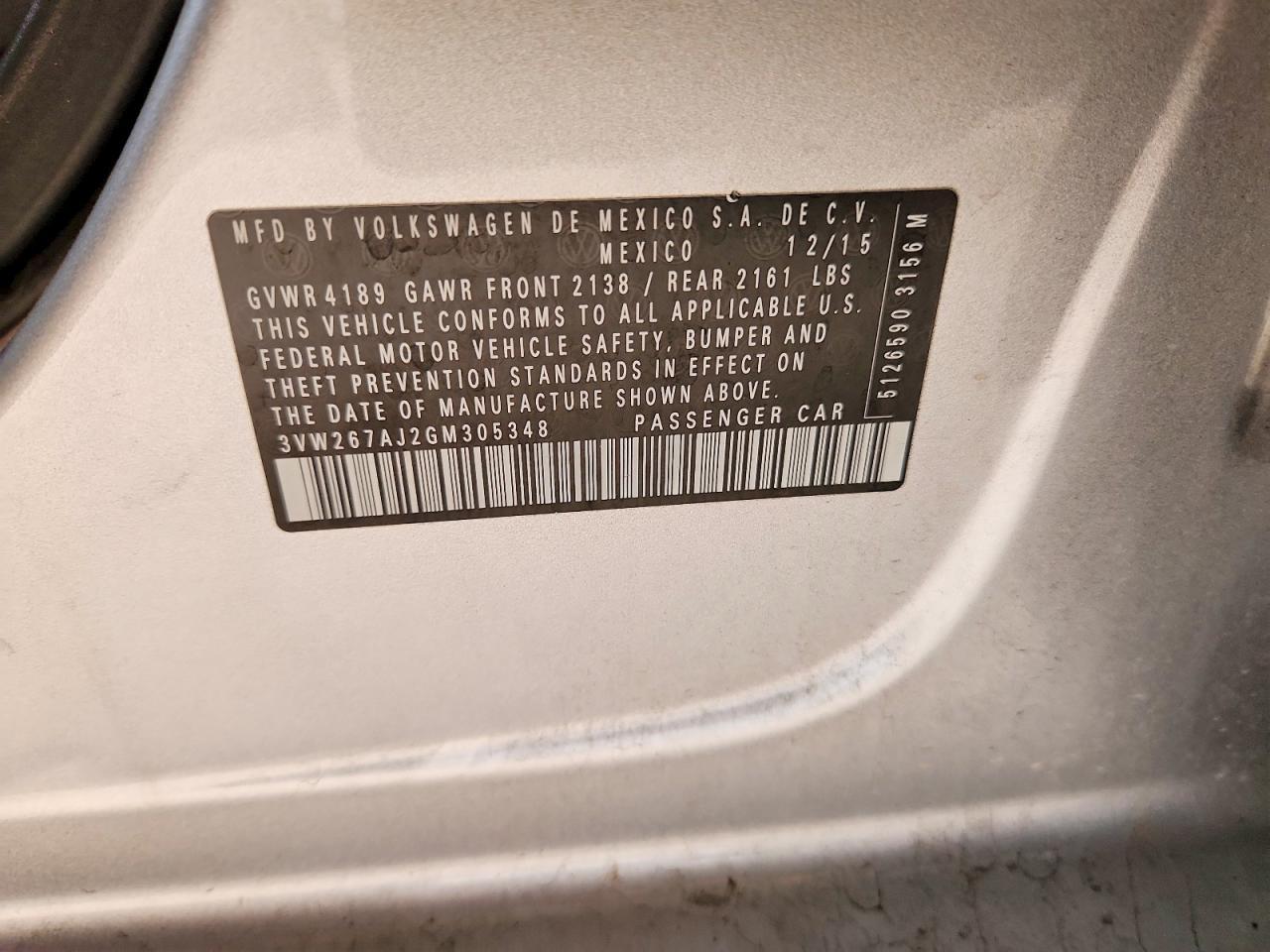 2016 Volkswagen Jetta s