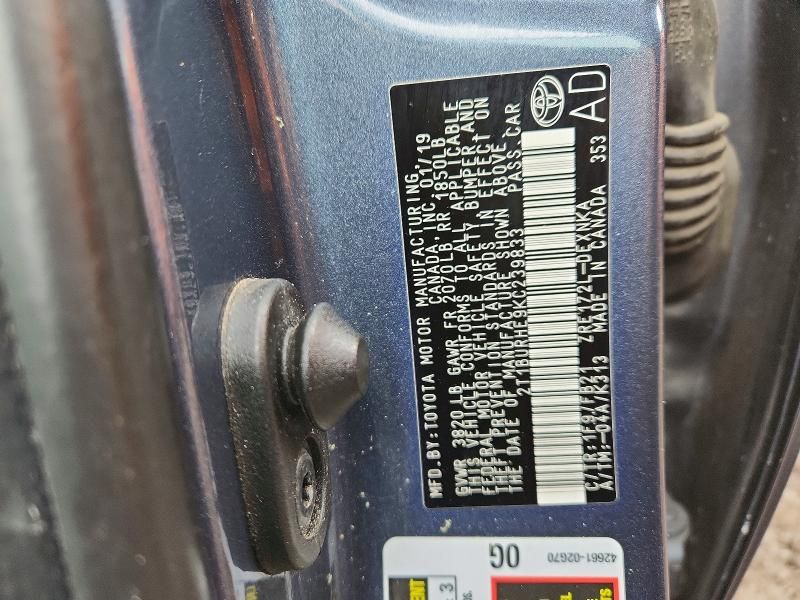 2019 Toyota Corolla l