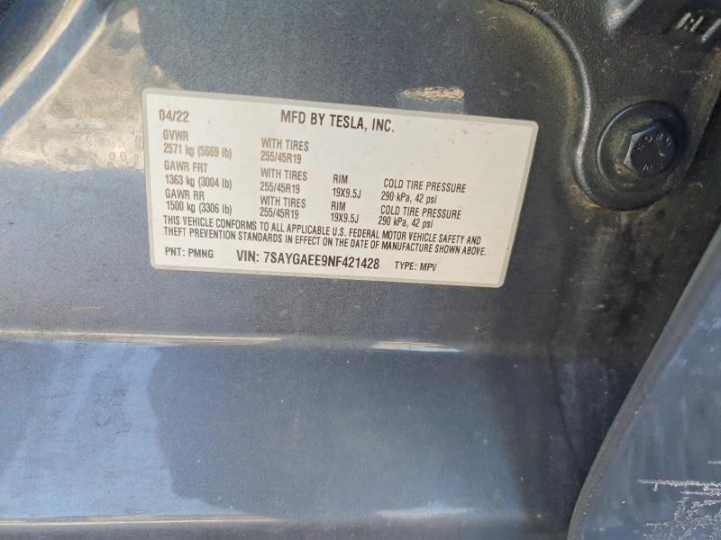 2022 Tesla Model y