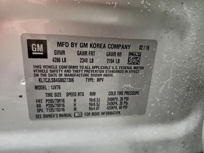 2016 Chevrolet Trax 1LT