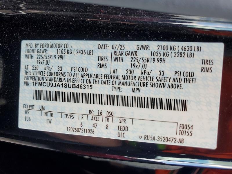 2025 Ford Escape Platinum