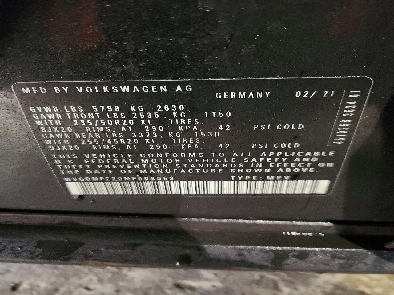 2021 Volkswagen Id.4 First Edition