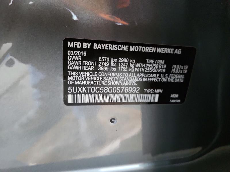 2016 BMW X5 Xdrive4