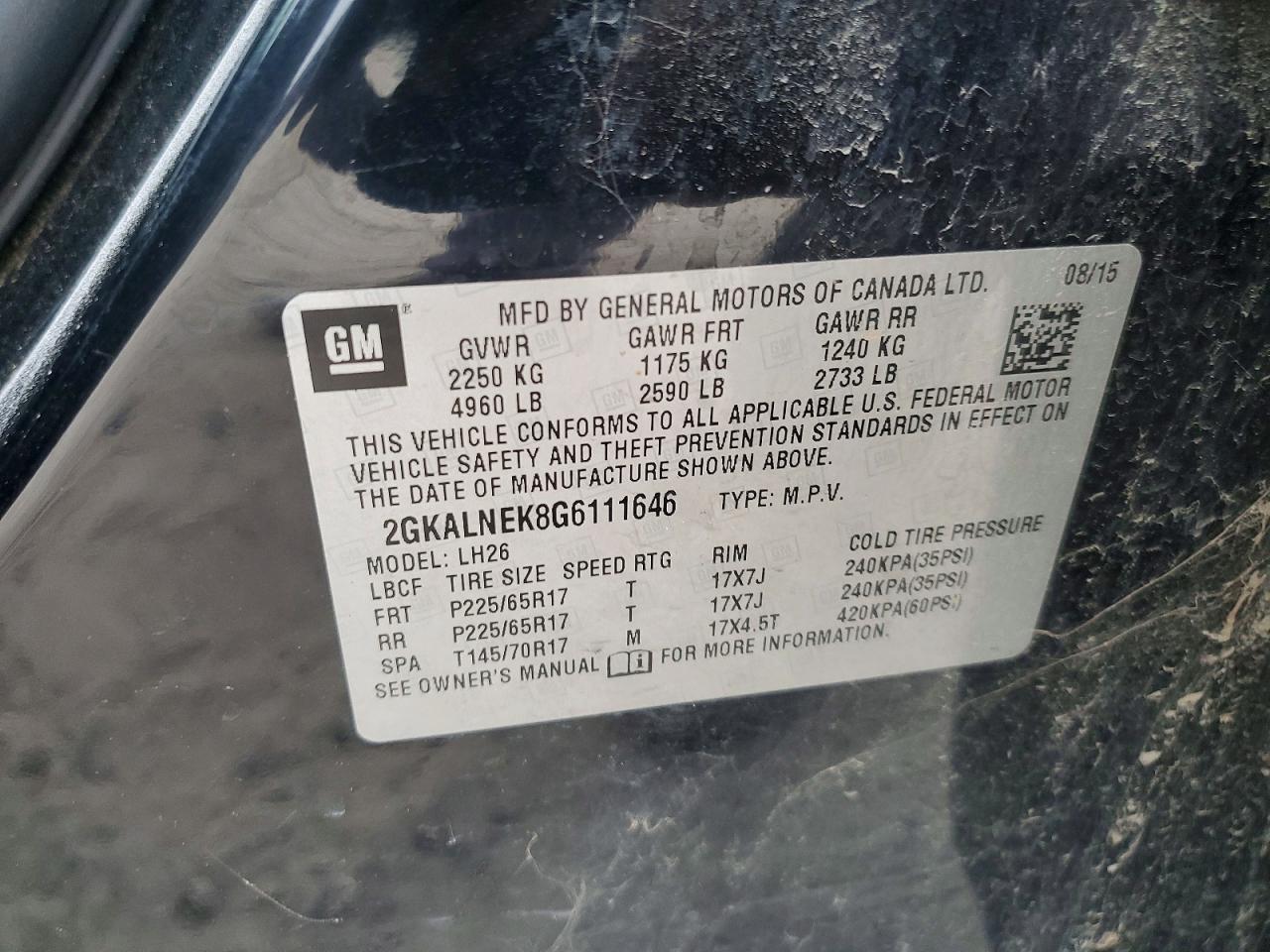 2016 GMC Terrain sle