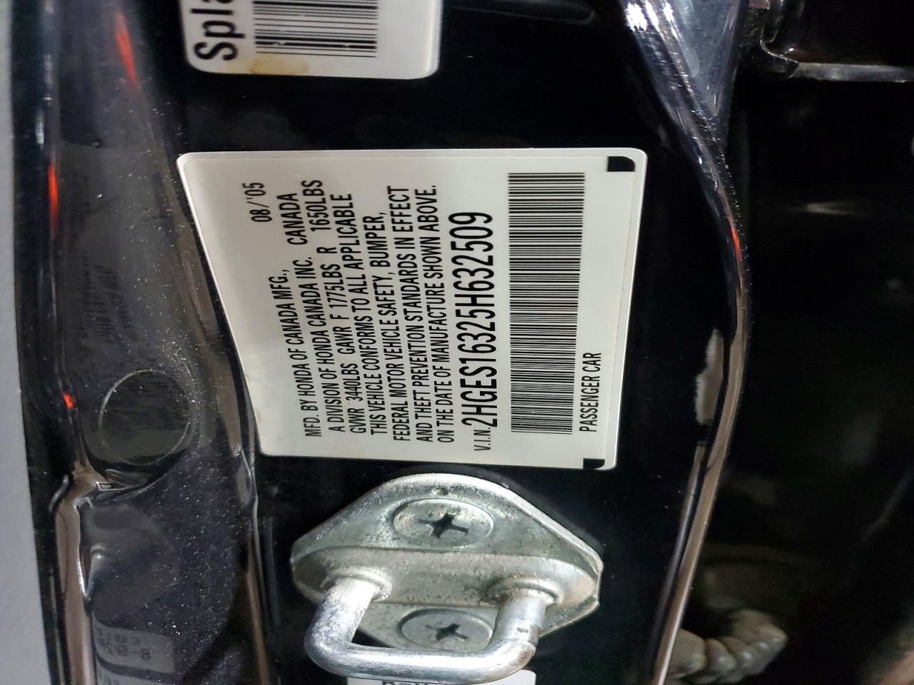 2005 Honda Civic dx vp