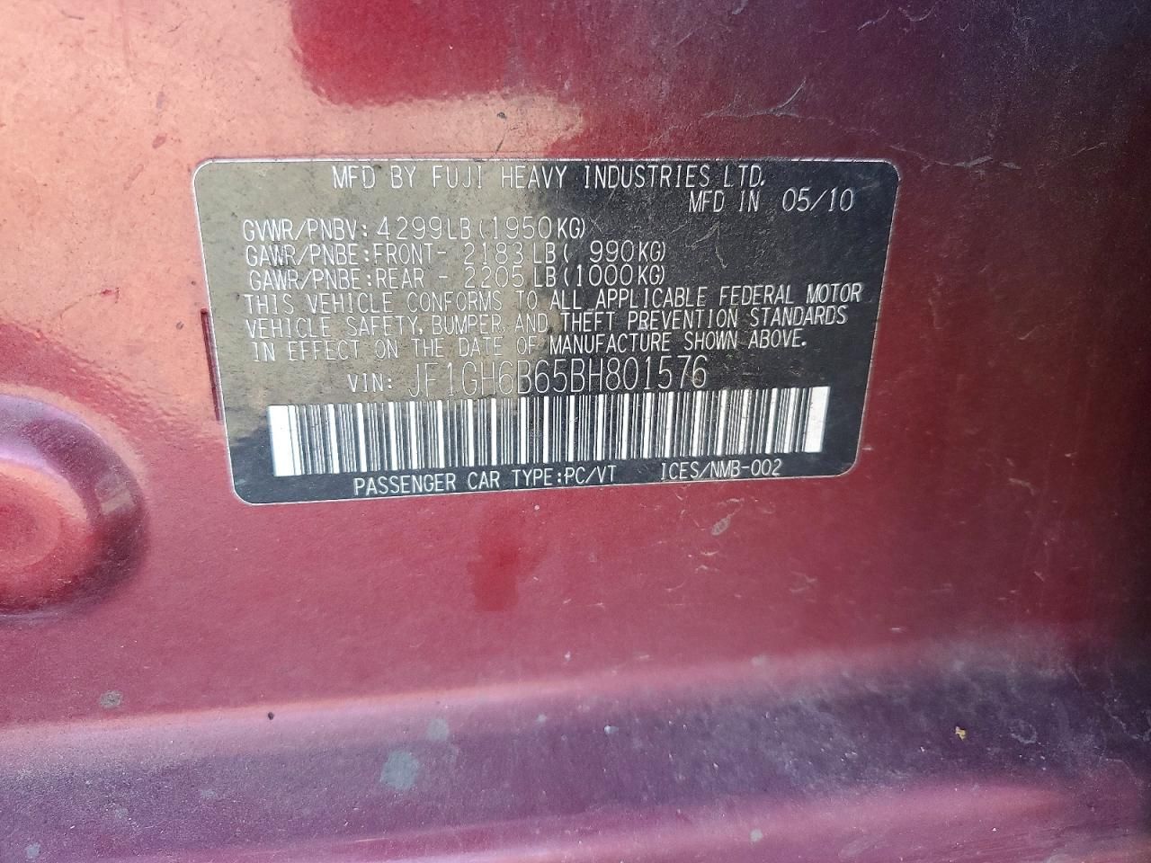 2011 Subaru Impreza 2.5i Premium