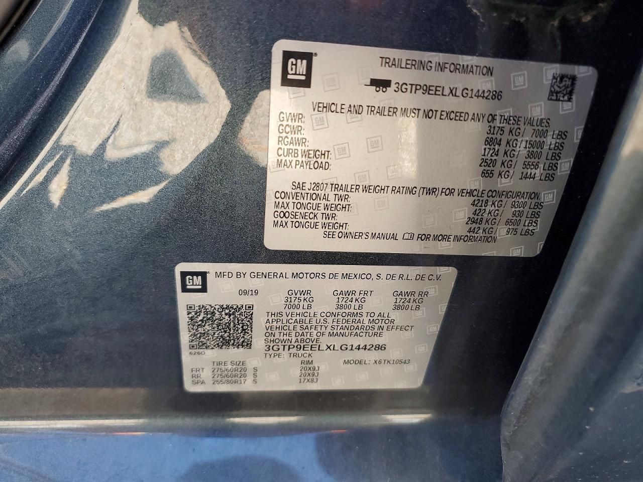 2020 GMC Sierra K1500 AT4