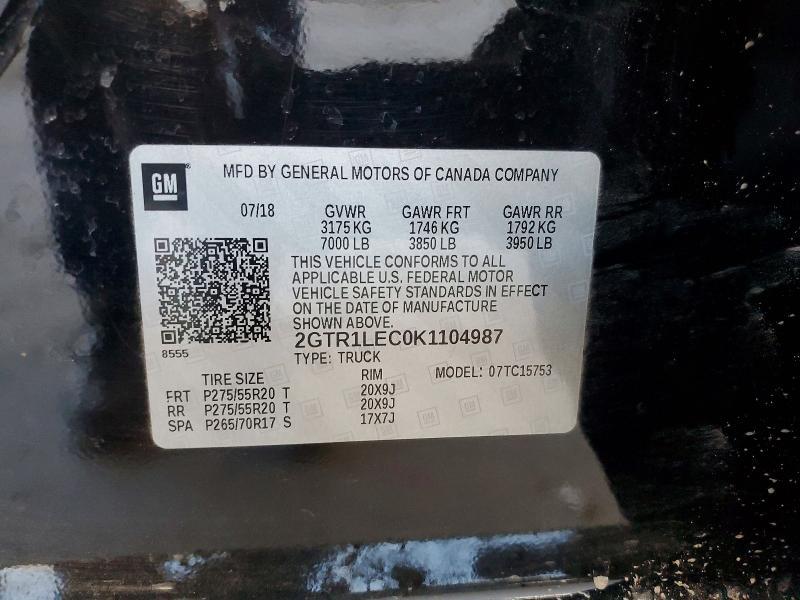 2019 GMC Sierra Limited C1500