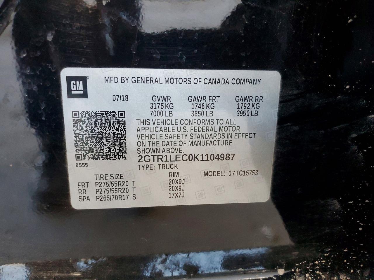 2019 GMC Sierra Limited C1500