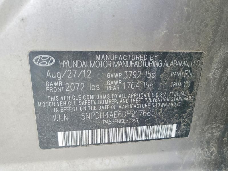 2013 Hyundai Elantra gls