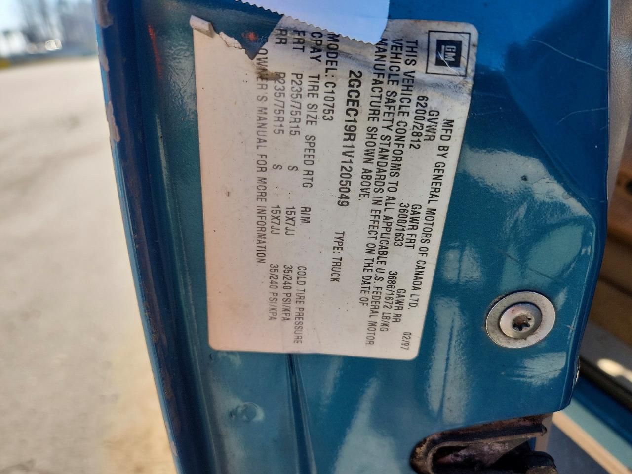 1997 Chevrolet GMT-400 C1500