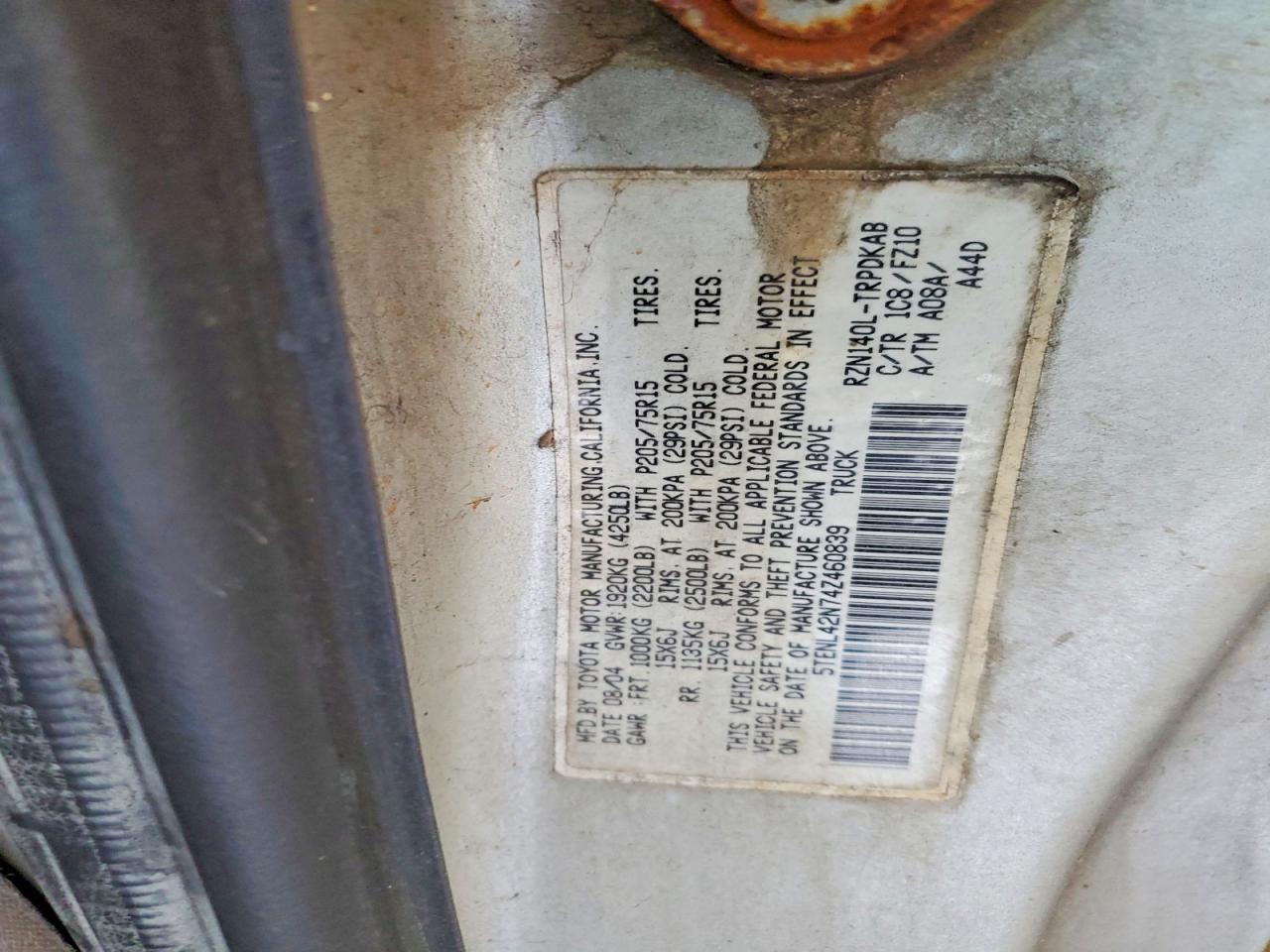 2004 Toyota Tacoma Base