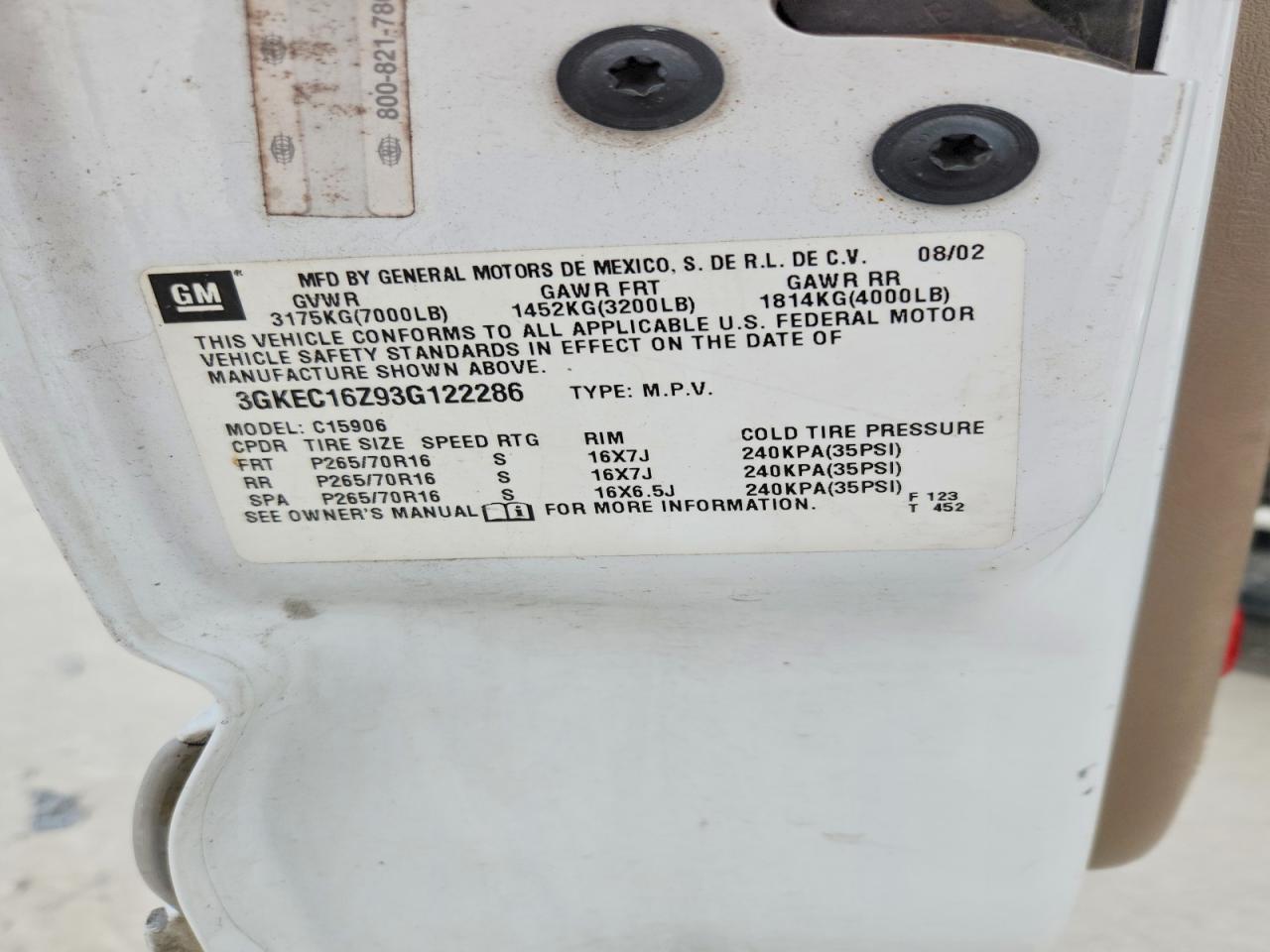 2003 GMC Yukon xl C1500