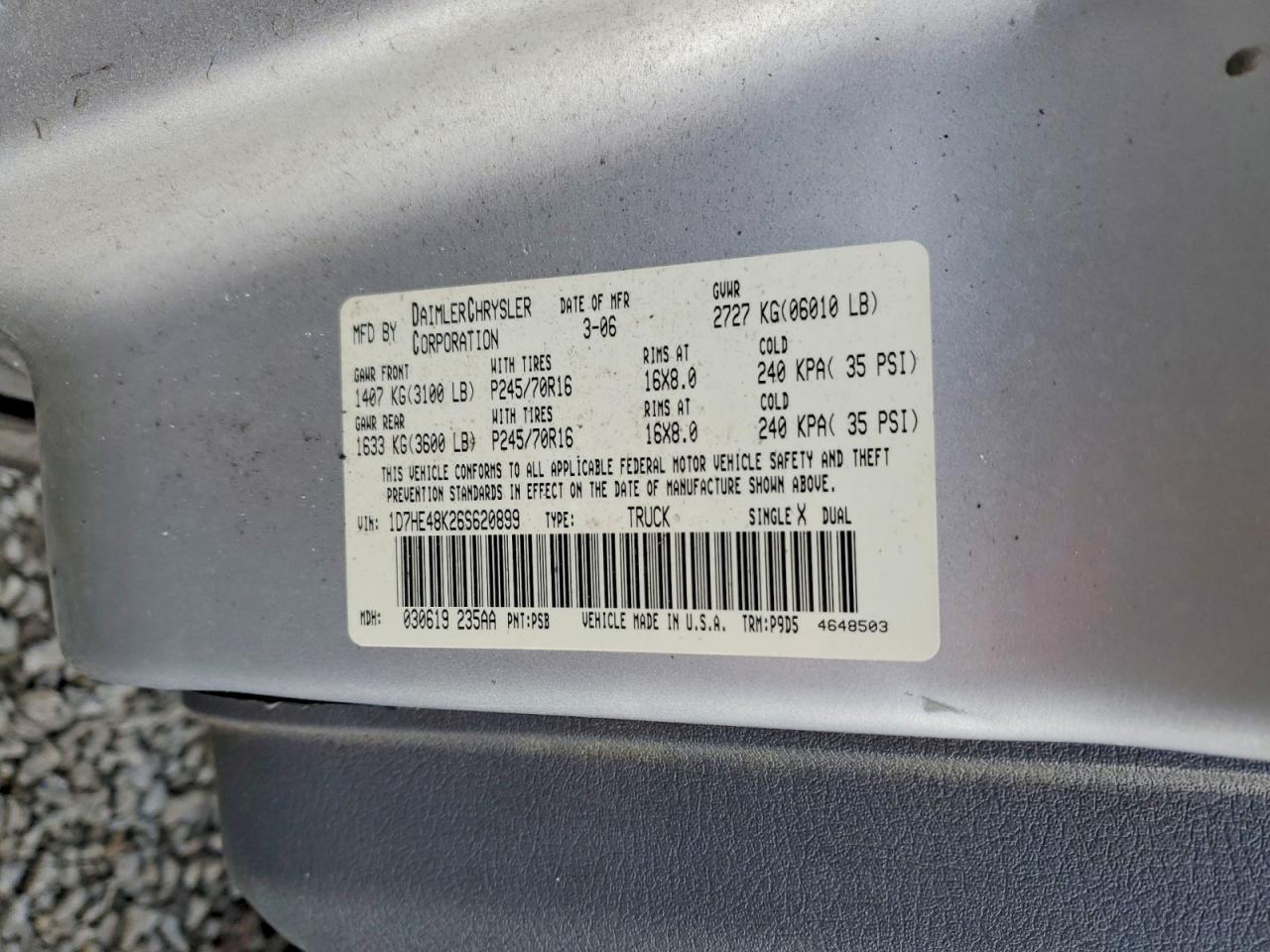 2006 Dodge Dakota Quad slt