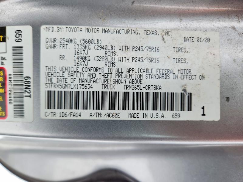 2020 Toyota Tacoma Access cab