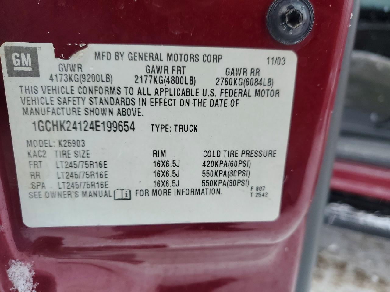 2004 Chevrolet Silverado K2500 Heavy Duty