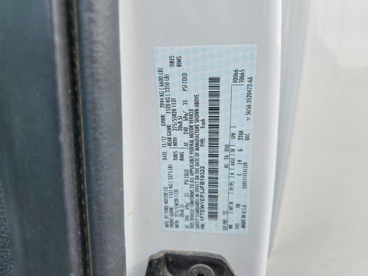 2018 Ford F150 Supercrew