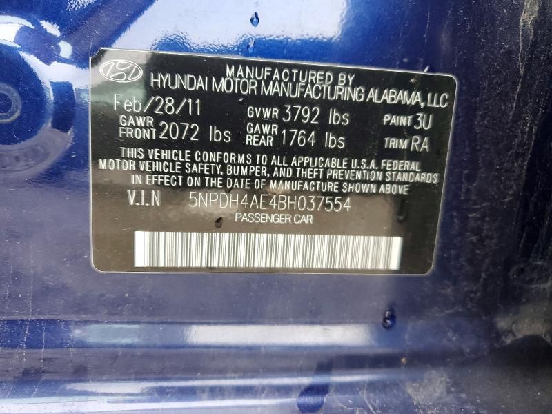 2011 Hyundai Elantra gls