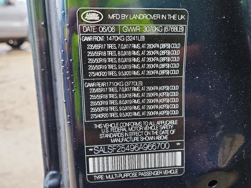 2006 Land Rover Range Rover Sport hse