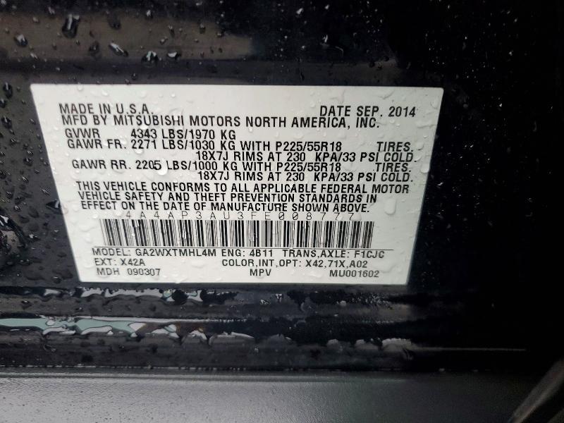 2015 Mitsubishi Outlander Sport es