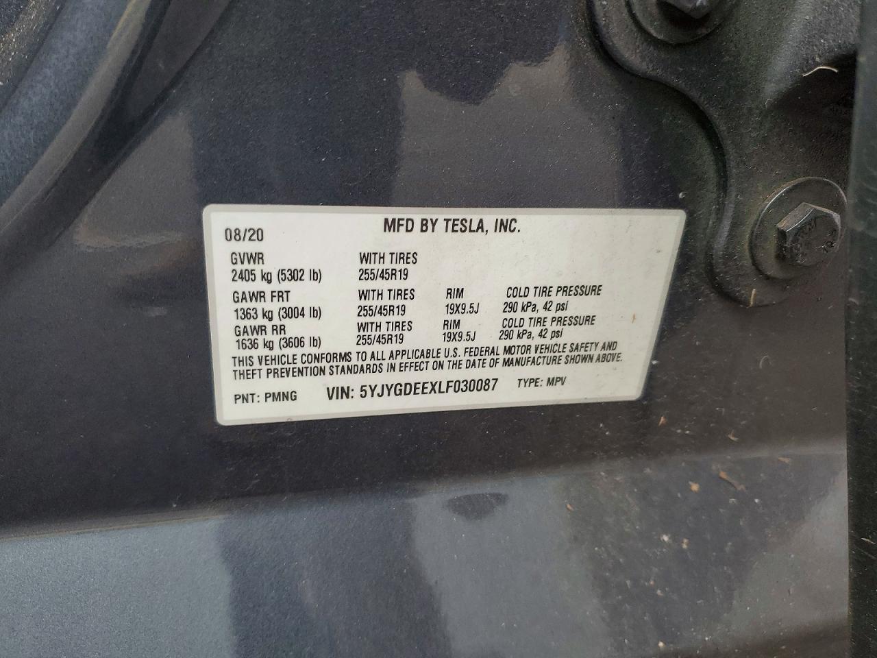 2020 Tesla Model y