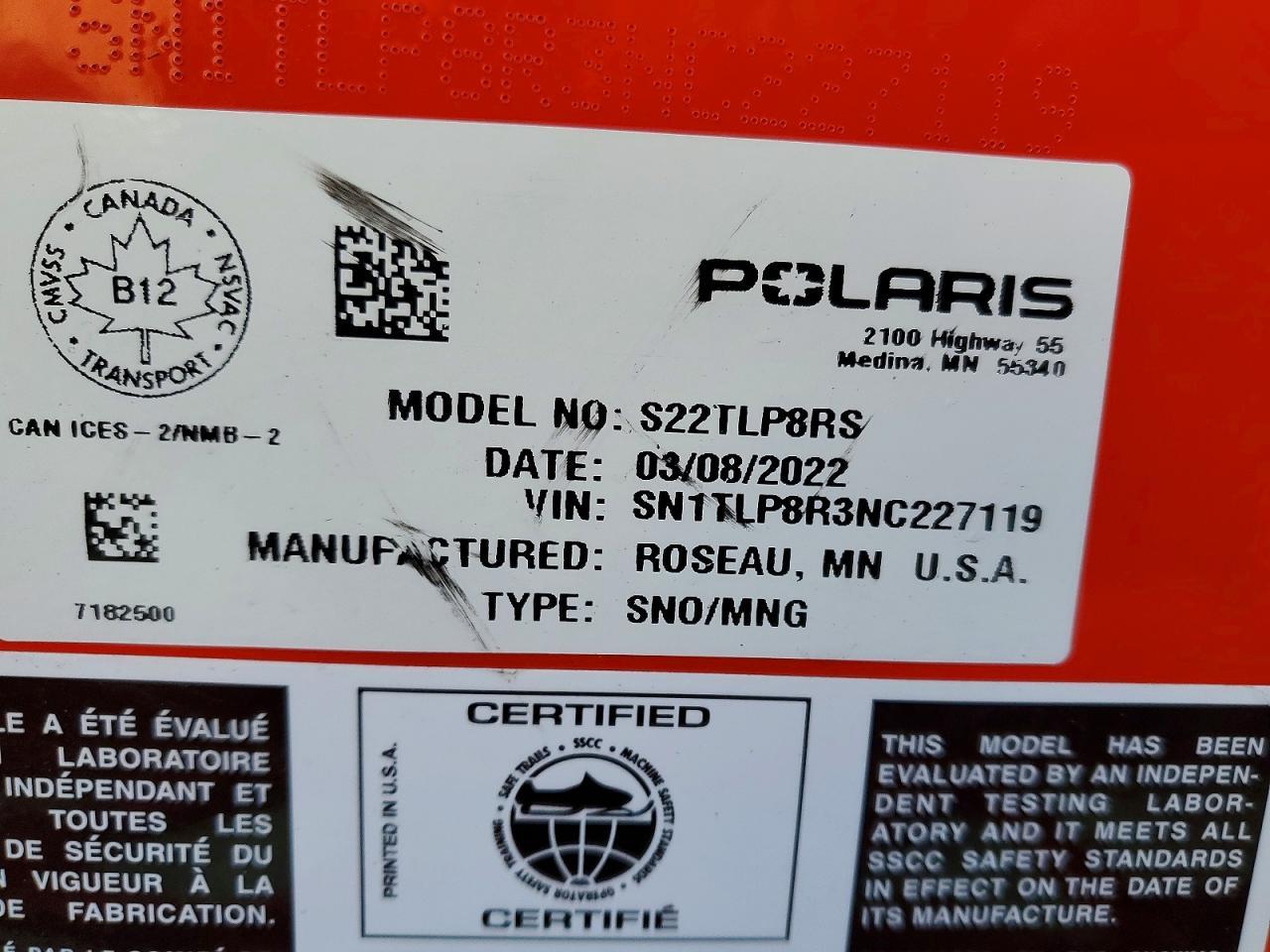 2022 Polaris Switchback