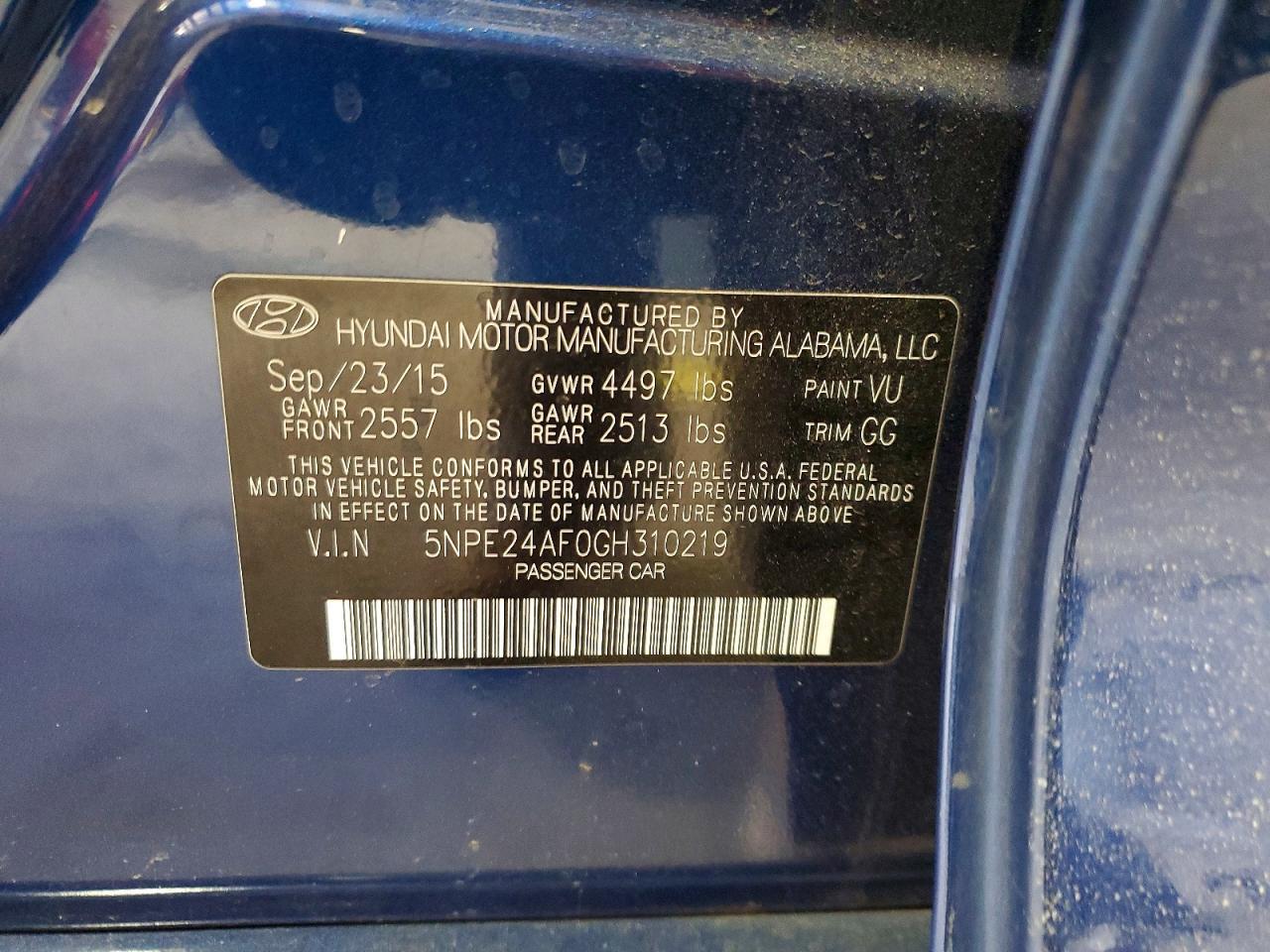 2016 Hyundai Sonata se