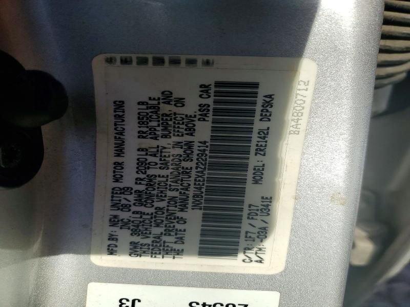 2010 Toyota Corolla s