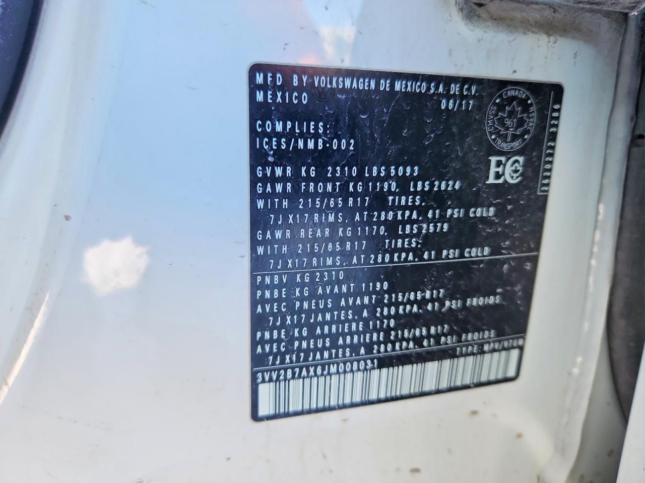 2018 Volkswagen Tiguan se