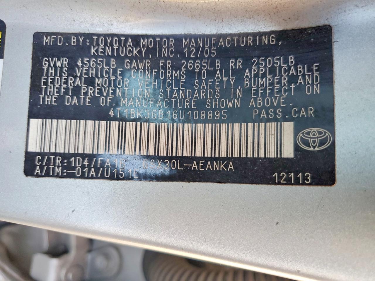 2006 Toyota Avalon xl