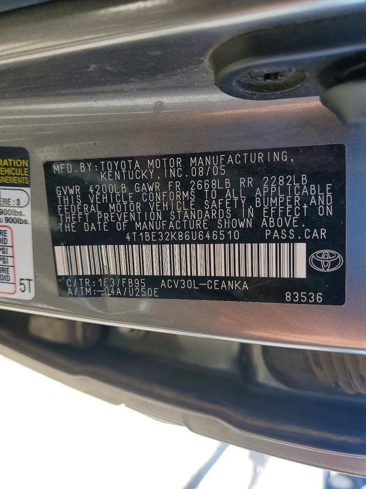 2006 Toyota Camry le