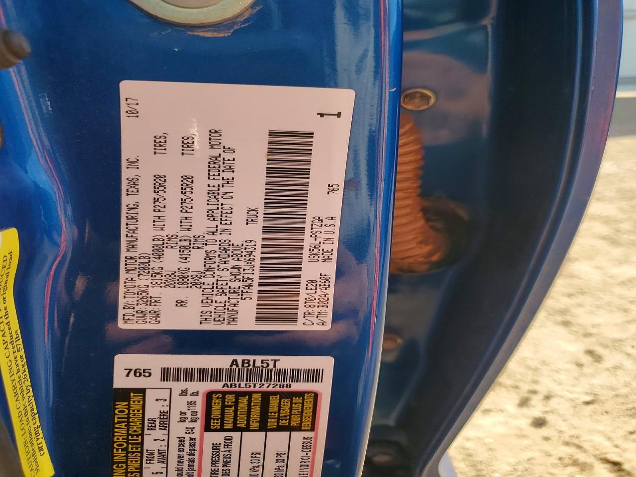 2018 Toyota Tundra Crewmax 1794