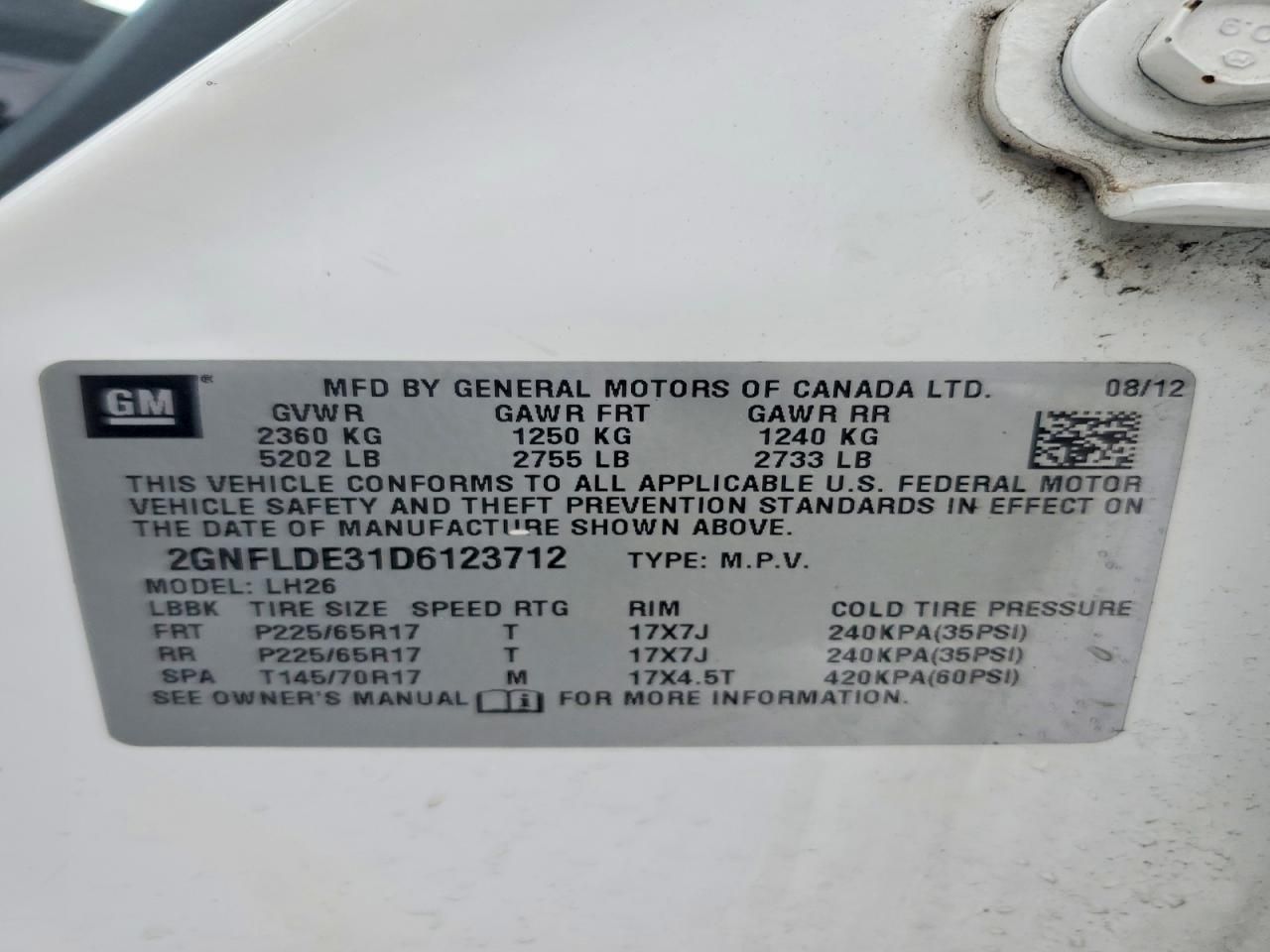 2013 Chevrolet Equinox lt