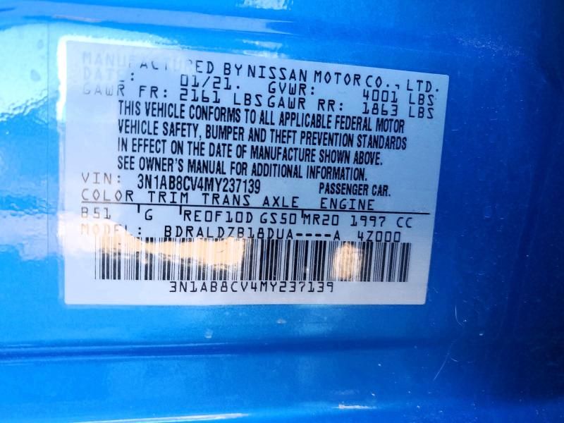 2021 Nissan Sentra sv