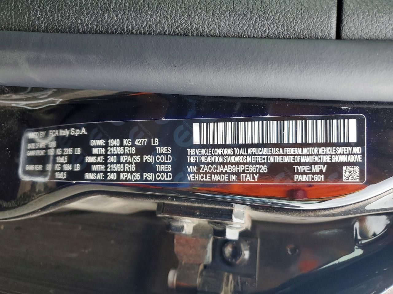 2017 Jeep Renegade Sport