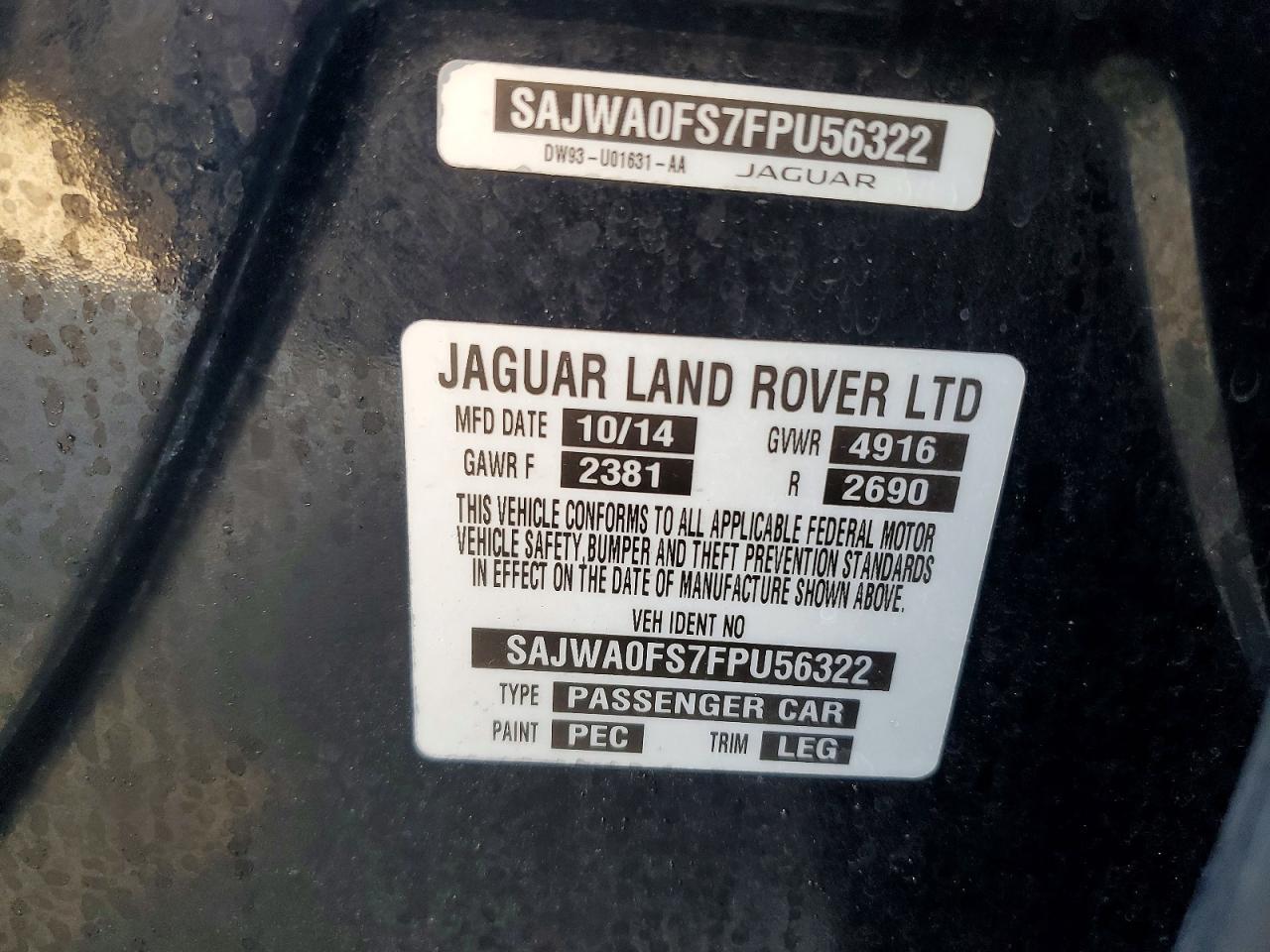 2015 Jaguar Xf 2.0t Premium