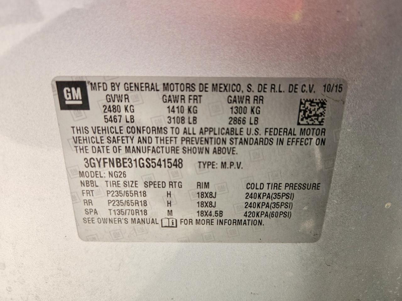 2016 Cadillac Srx Luxury Collection